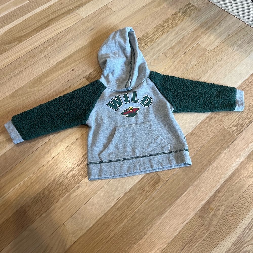 Wild Kids Hoodie - Gray and Green